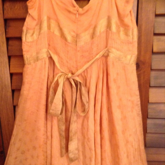 Badgley Mischka Silk Spaghetti Strap Dress - Picture 3 of 8